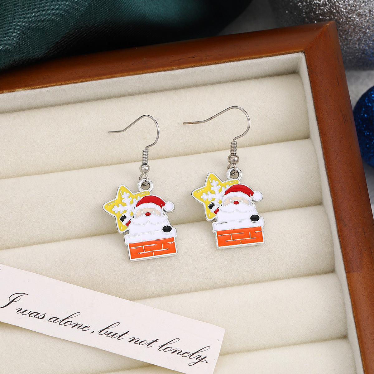 Wholesale Christmas Oil Drop Santa Claus Snowman Earrings ACC-ES-ZhuiWo004