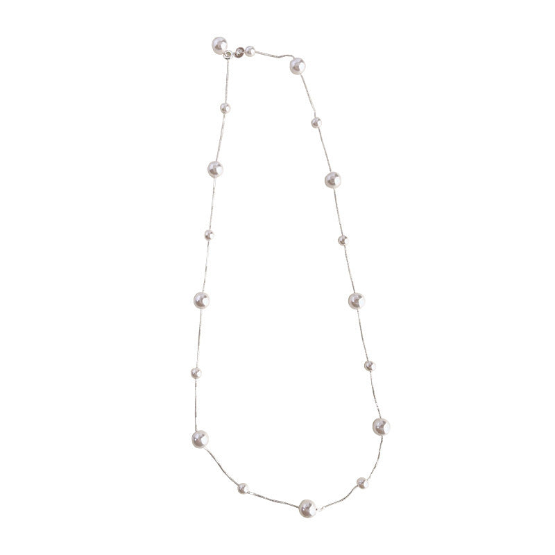 Wholesale Handmade Imitation Pearl Clavicle Chain Necklace Fashion Jewelry Gift Boutique