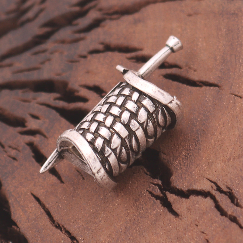 Wholesale Vintage Men's Plaid Rune Pendant Accessories Necklace Pendant ACC-PT-Hongg001