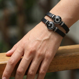 Wholesale Handmade Glass Beaded Bracelet Unisex Glow In The Dark Sun Moon Design Everyday Wear Gift
