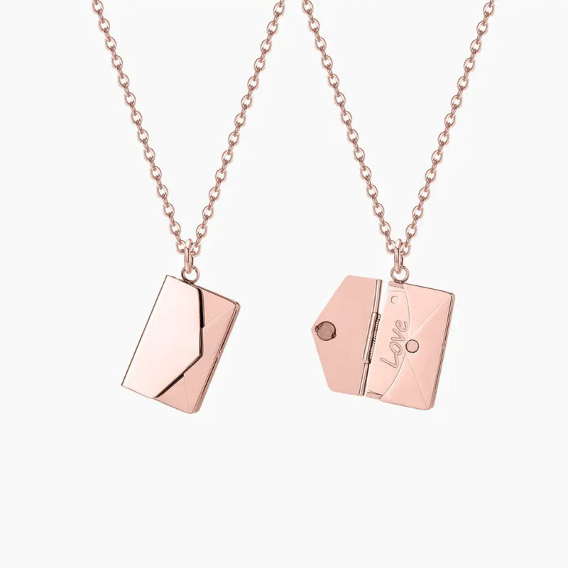 Wholesale stainless steel 18k gold non-fading couple book pendant necklace