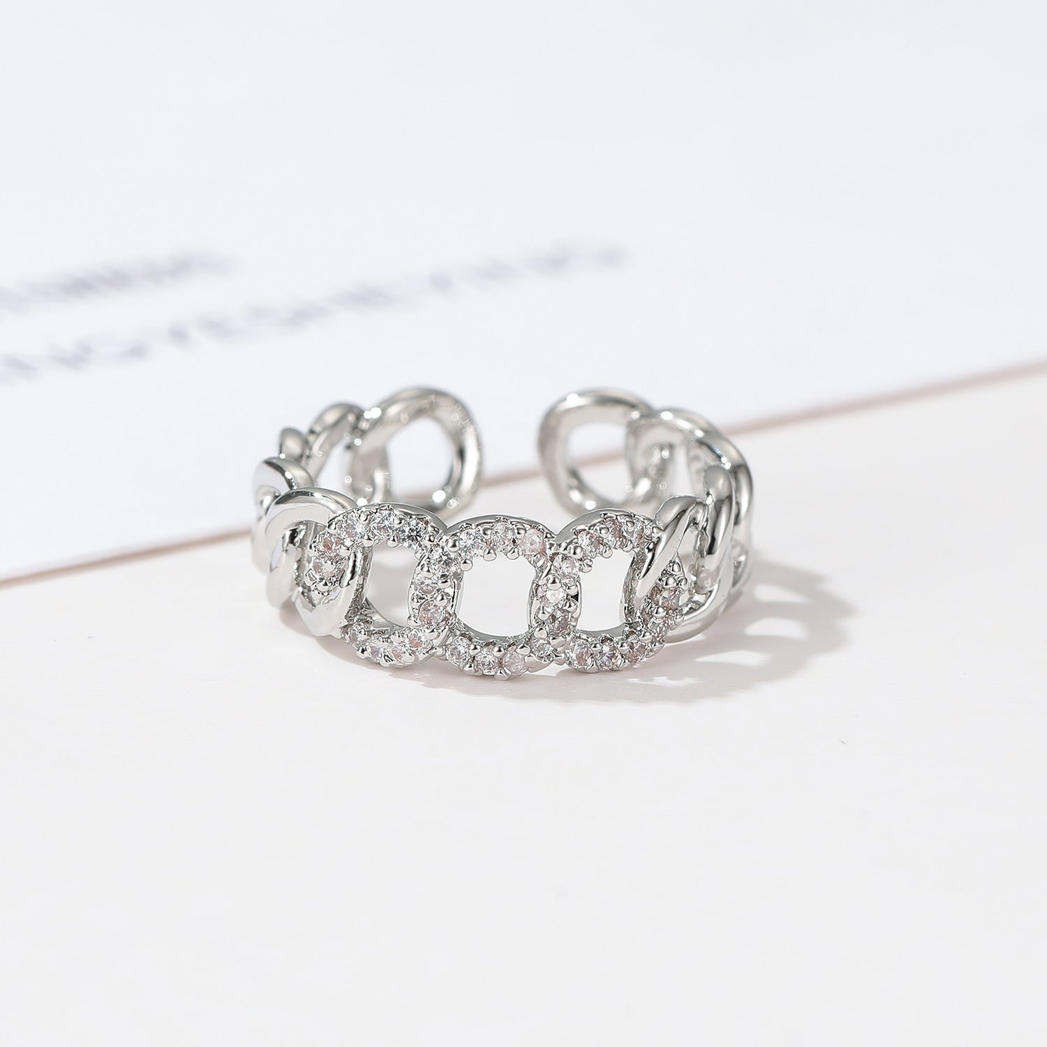 Wholesale  Woven Chain Rope Knot Index Finger Ring