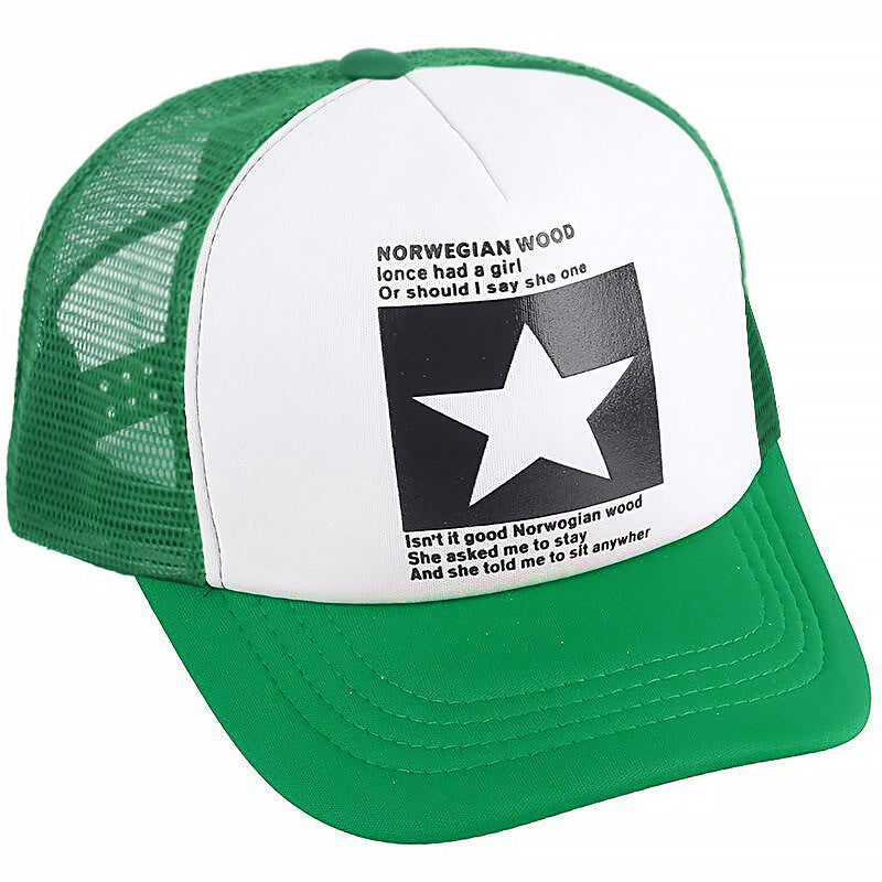 Wholesale couple hollow five-pointed star baseball cap