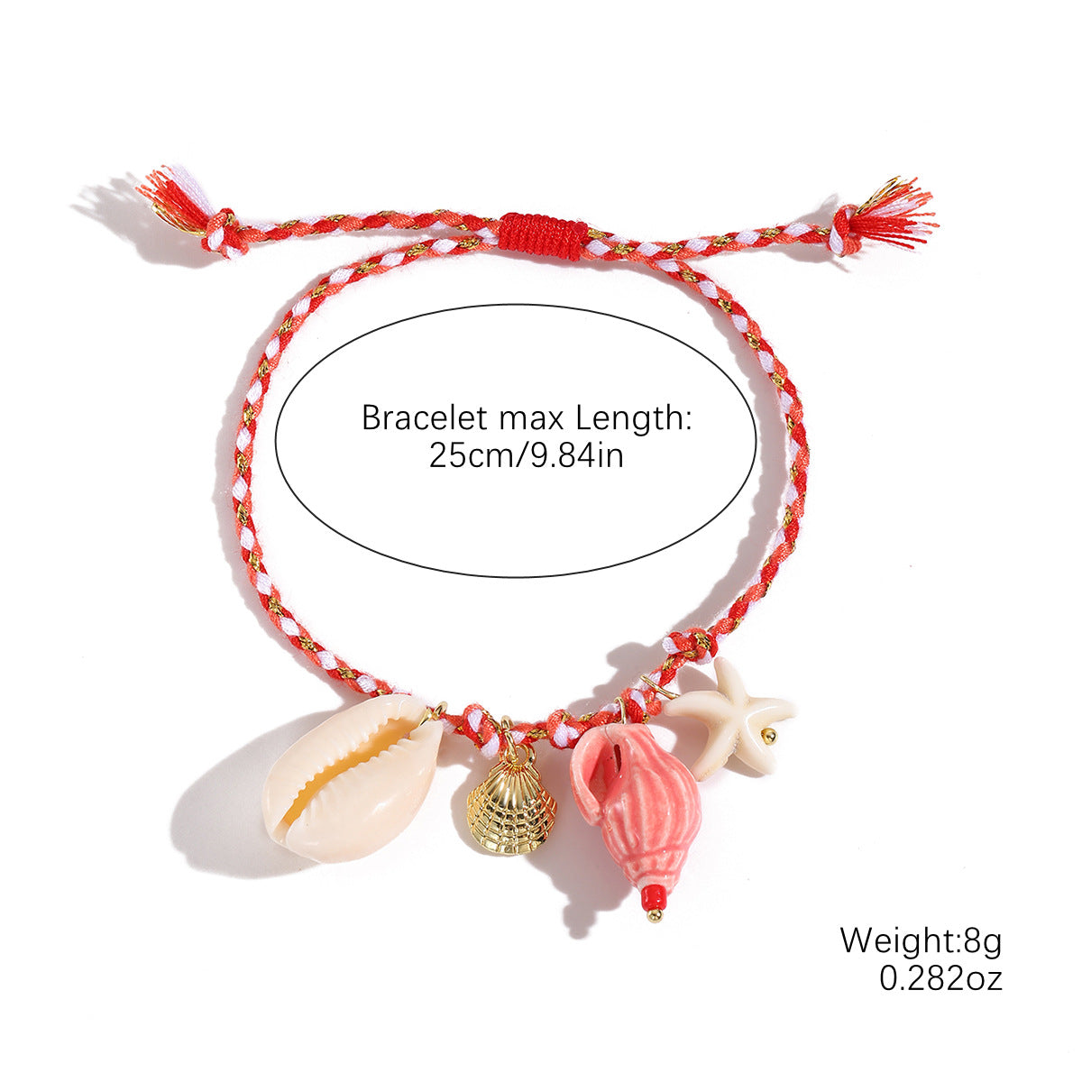 Wholesale Bohemian Ocean Style Woven Ceramic Bracelet With Shell Starfish Pendant Women S Jewelry Accessory For Travel Souvenir And Boutique Resale