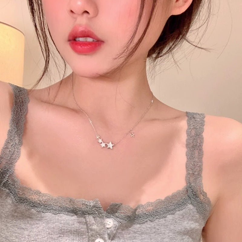 Wholesale Light luxury Pearl titanium steel necklace