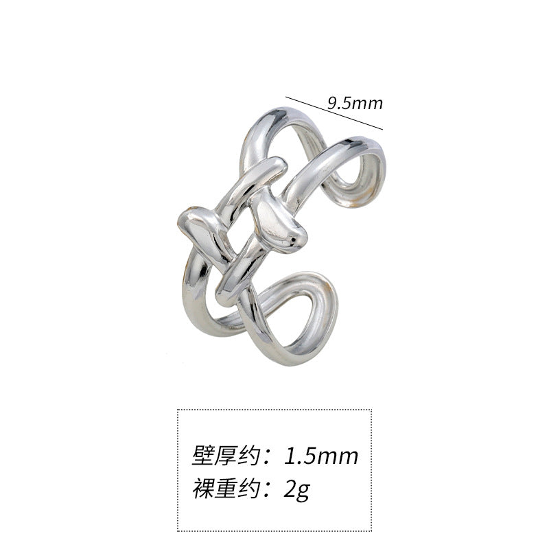 Wholesale titanium steel crown opening non-fading niche ring