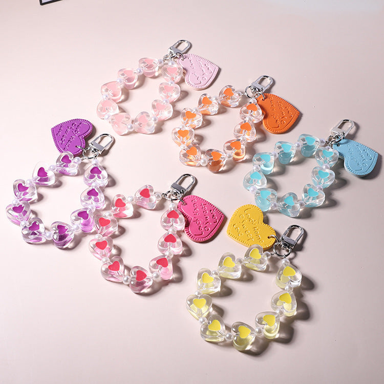 Wholesale Transparent Letter Heart phone stand