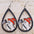Wholesale Ghost Pumpkin Printed Pendant Earrings Halloween Wooden Earrings