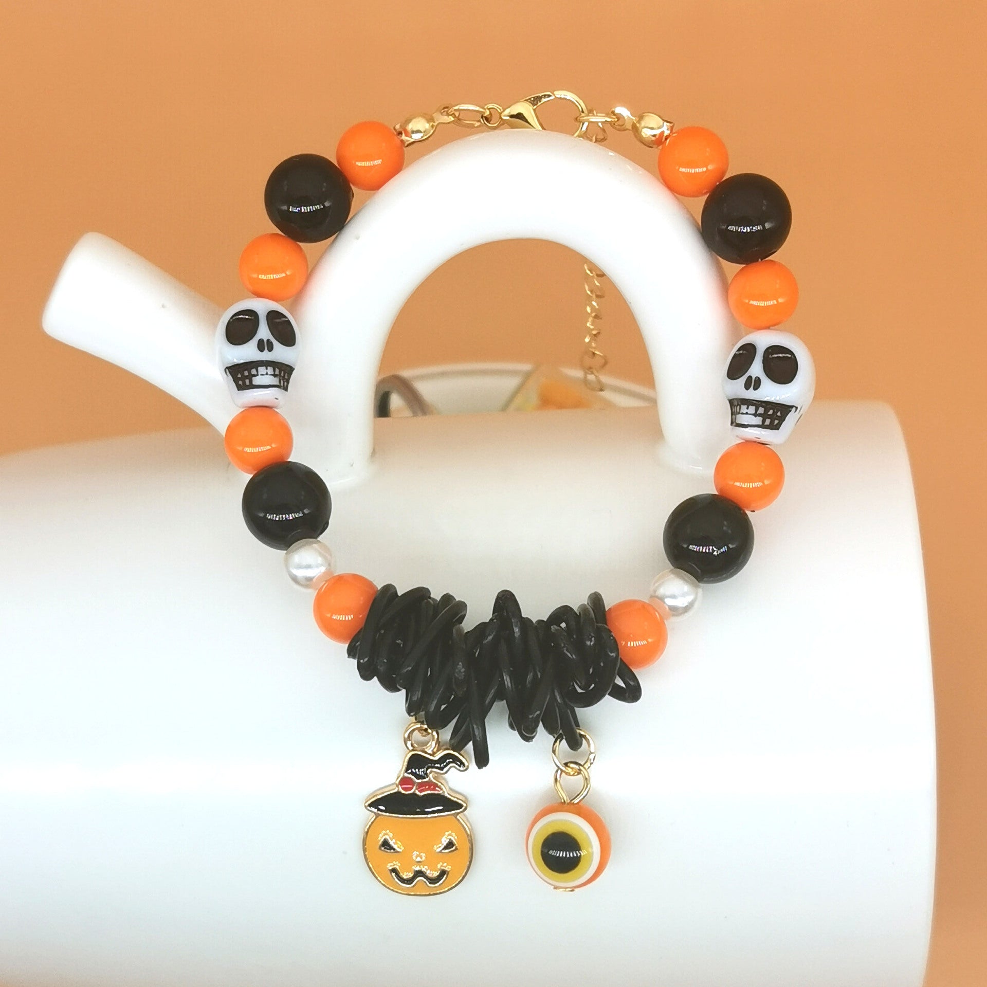 Wholesale Halloween Pumpkin Ghost Cat Zombie Skull Bracelet ACC-BT-Haol004