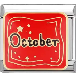 Wholesale 10pcs Italian Charm Bracelet 9mm DIY Splicing Removable Month Stainless Steel Composable Bracelet