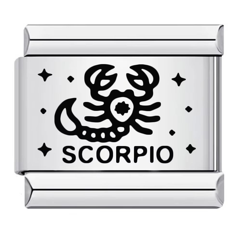Wholesale Zodiac Element Stainless Steel Modular Bracelet DIY Jewelry Accessory