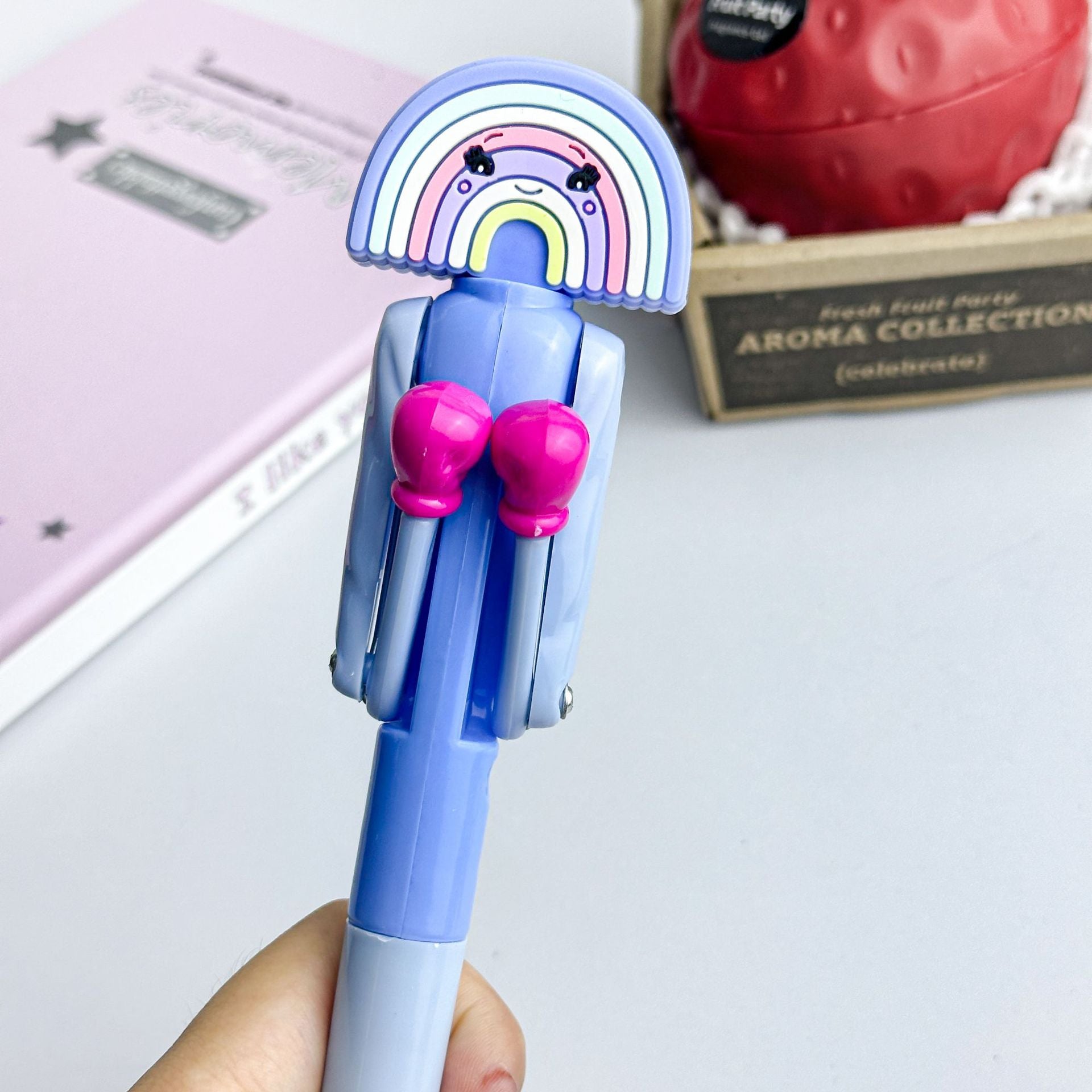 Wholesale Strawberry ballpoint pen  explosive man boxing pen creative pen