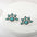 Wholesale Retro Bohemian fan-shaped turquoise earrings