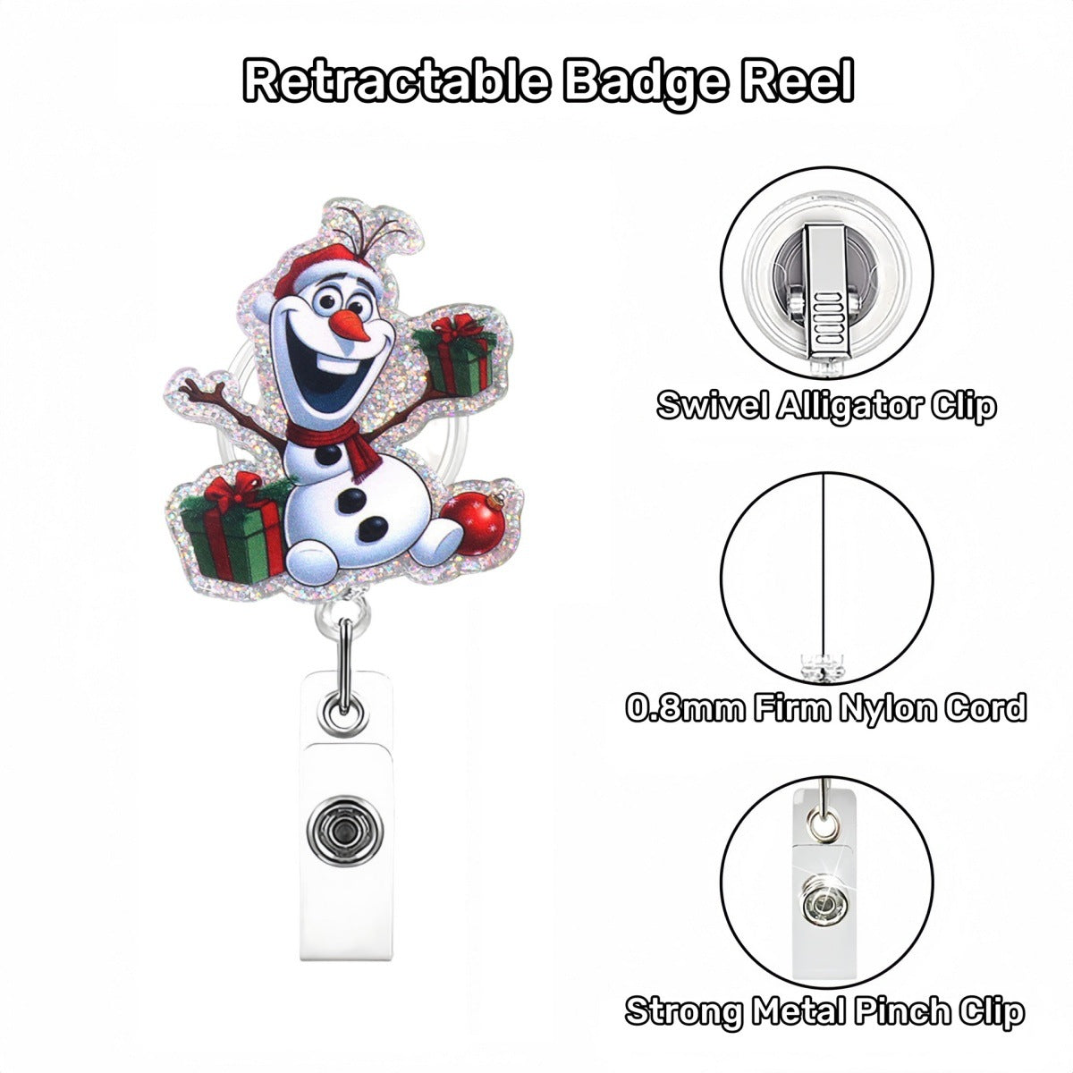Wholesale Christmas  acrylic    Badge Reels
