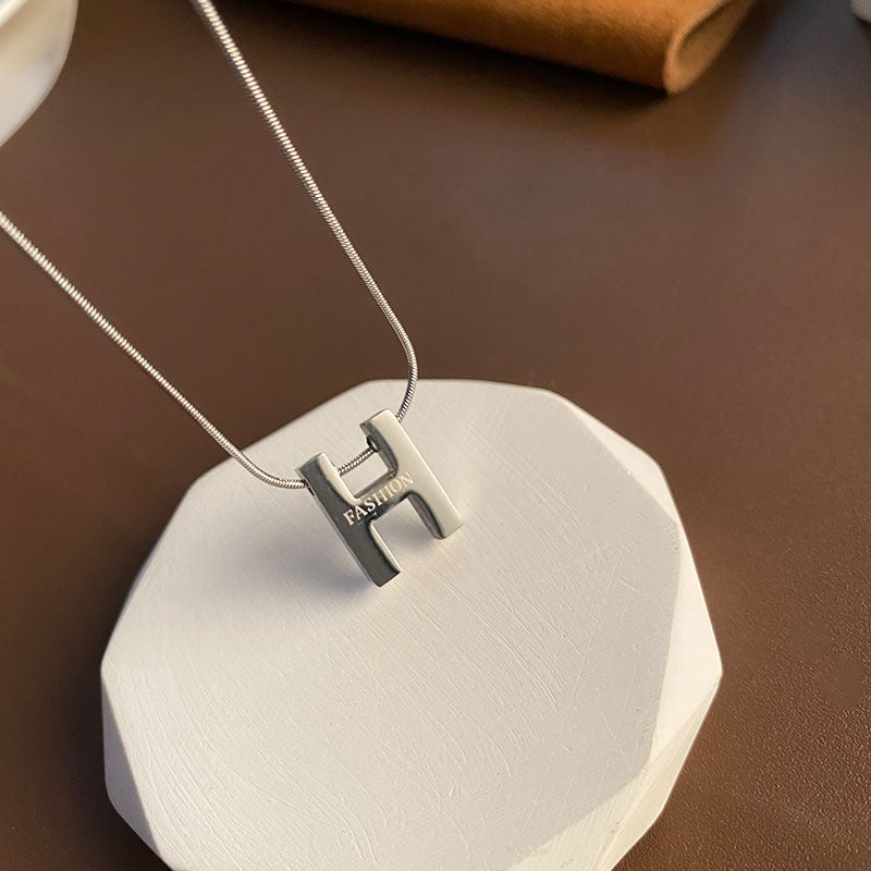 Wholesale Light Luxury Necklaces Titanium Steel Necklace Snake Bone Necklace ACC-NE-Yuxi011