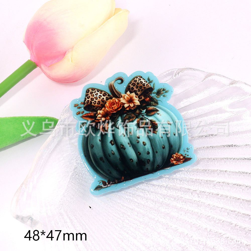 Wholesale 10pcs DIY Flatback Cartoon  Acrylic Flatback Badge Reels Retractable Keychain DIY Accessories