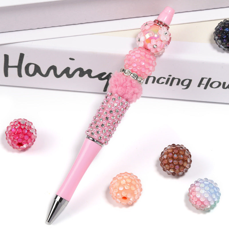 Wholesale 20pcs Aurora Mermaid Beads Diamond Balls Acrylic Beads Through Hole Beads Jewelry Accessories ACC-BDS-BLG034