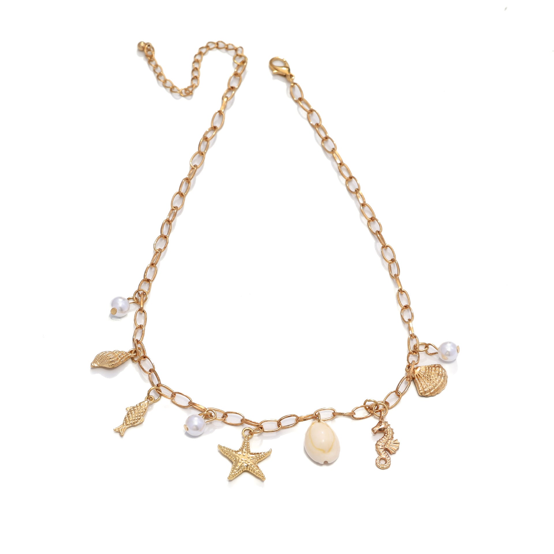 Wholesale Ocean Style Pearl Tassel Necklace