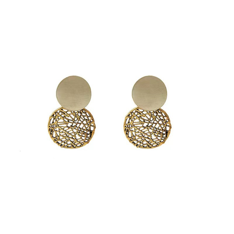 Wholesale Metal Woven Mesh Hoop Earrings