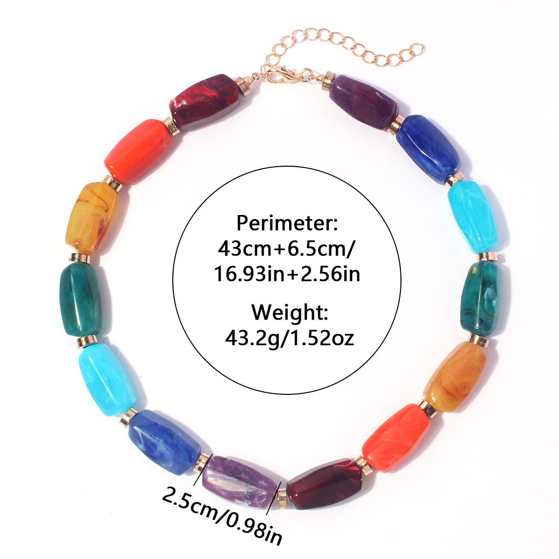 Großhandel Mix Color Halskette kreative Persönlichkeit Schlüsselbeinkette