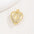 Wholesale copper inlaid zircon gold heart necklace pendant openable necklace