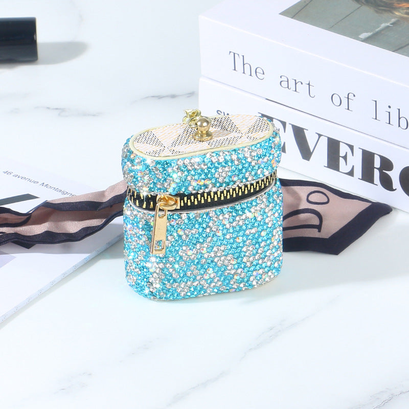 Wholesale High-end Full Diamond Storage Wireless Keychain Coin Purse Earphone Case ACC-EPC-RuiJie001