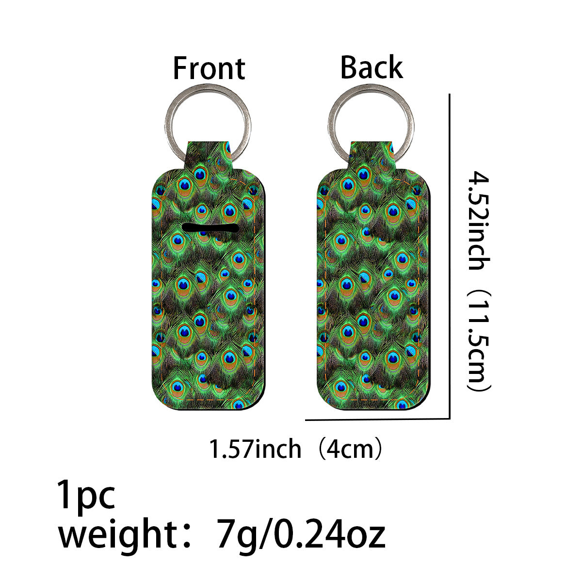 Wholesale 6pcs Feather Lipstick Set Keychain Pendant