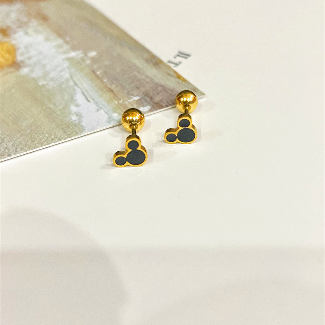 Wholesale Titanium Steel Animal Screw Earrings ACCVIP-ES-YZXW004