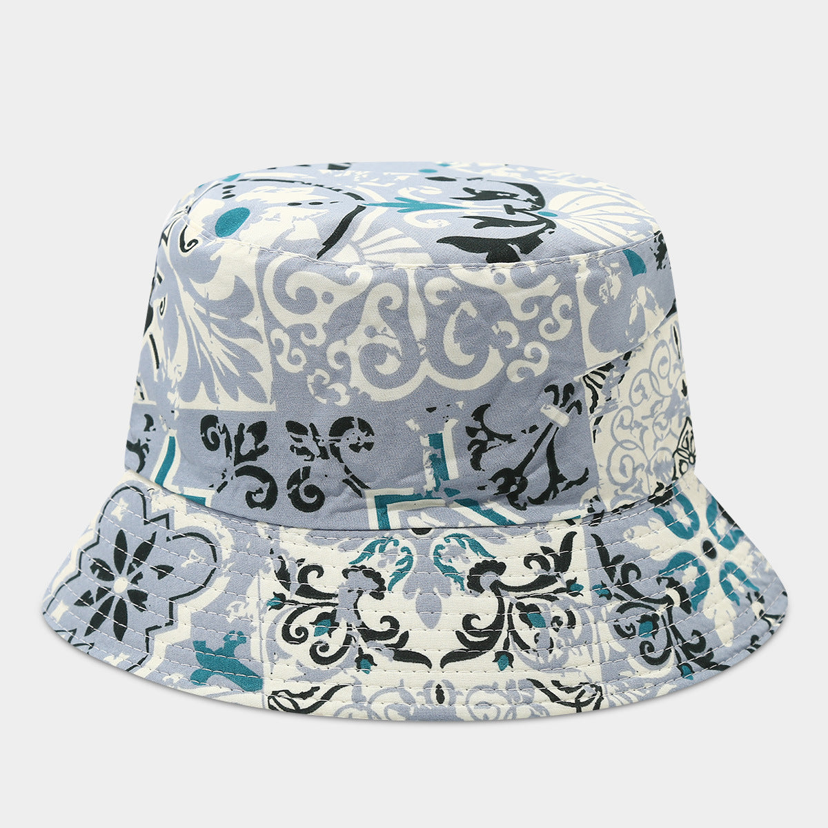 Wholesale Double-Sided Fisherman Hat  Flower Pattern Basin Hat