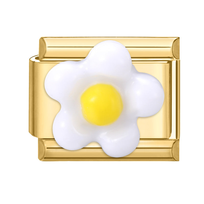 Wholesale Italian Charm Bracelet 9mm DIY Splicing Flower Stainless Steel Composable Bracelet