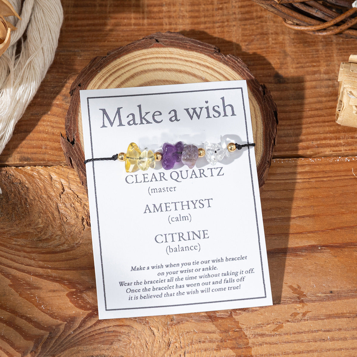 Bracciale di benedizione in pietra naturale all'ingrosso