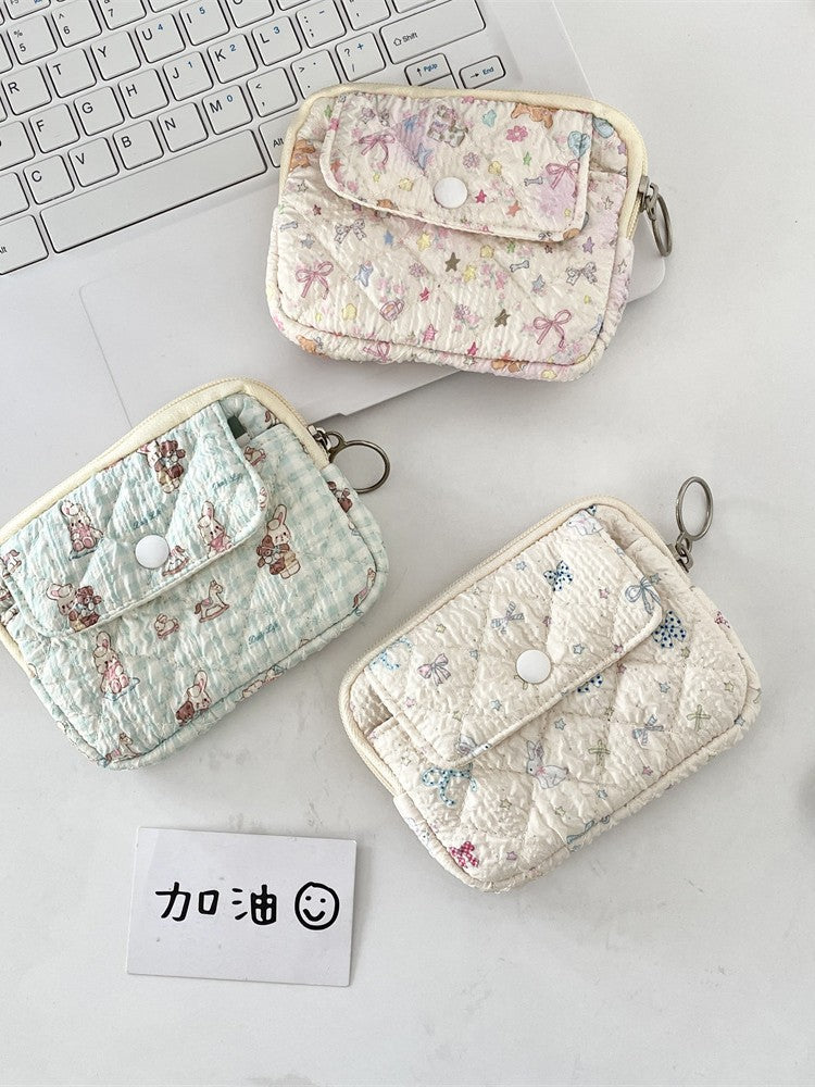 Wholesale Cute Anime Cartoon Multifunctional Card Wallet Cosmetic Bag Trendy Polyester Women S Storage Pouch For Home And Boutique Resale