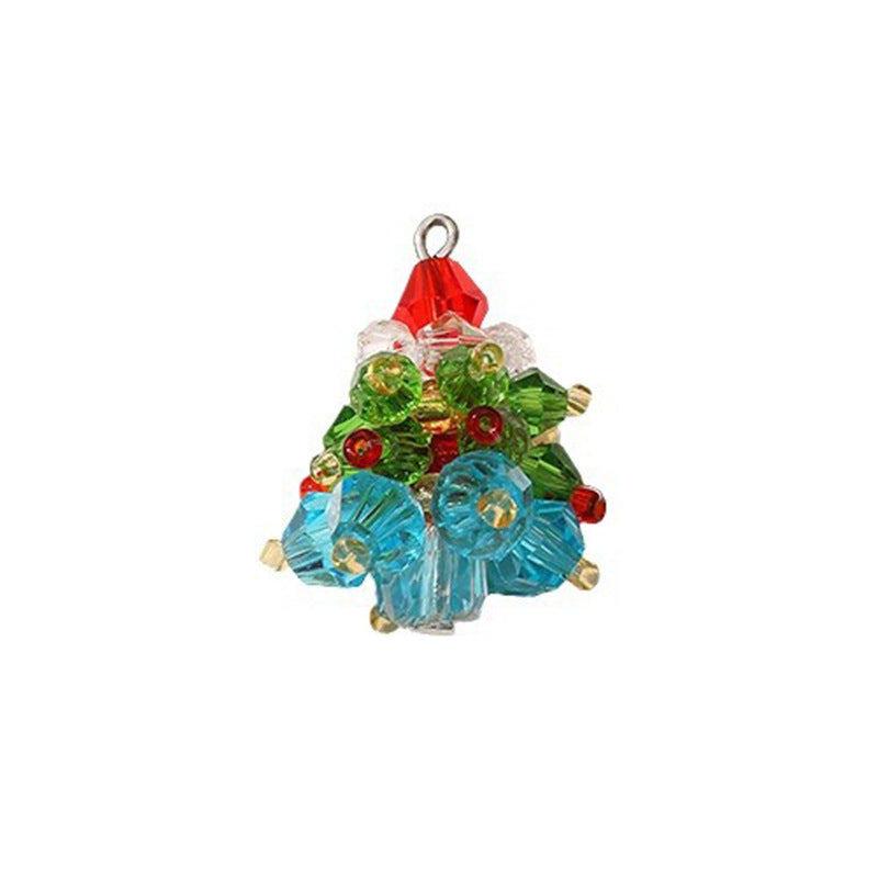 Wholesale Winter Christmas Tree Stained Glass Pendant