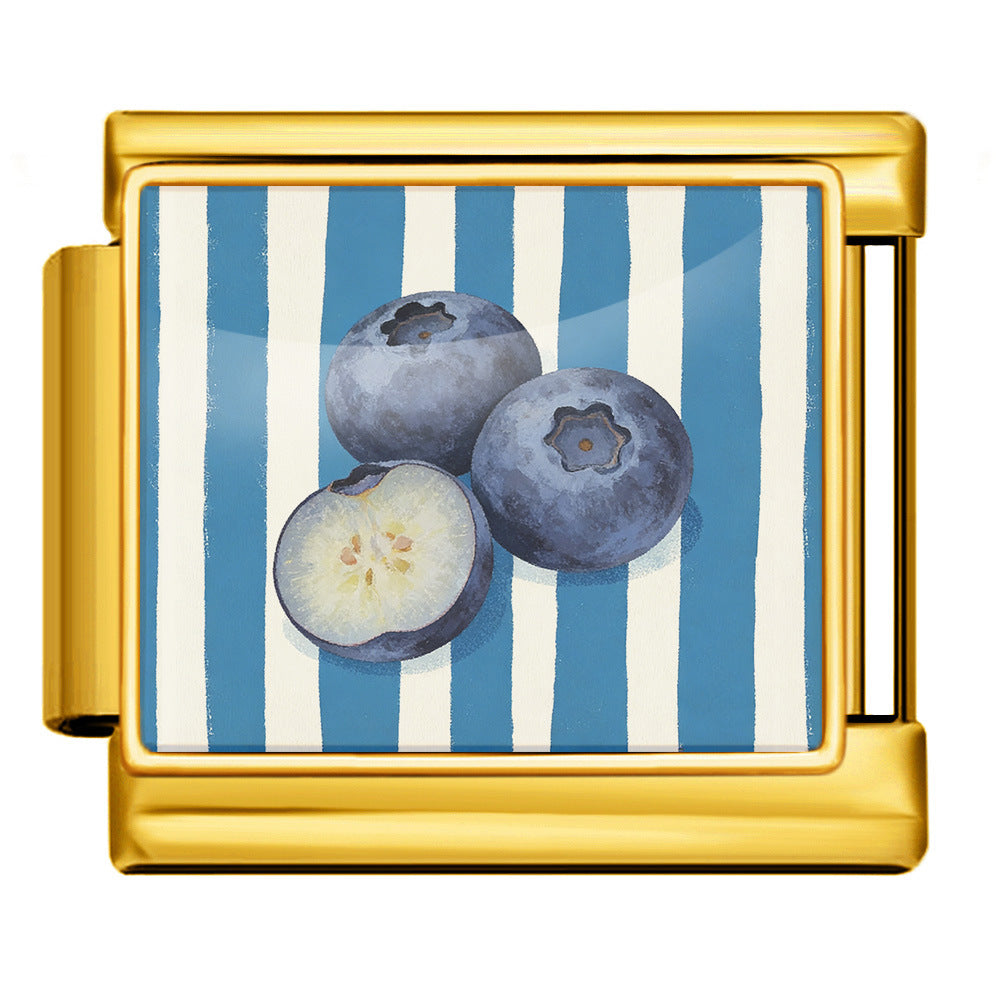 Wholesale 9mm Italian Charm Starter Bracelets DIY square Single Section Creative Stainless Steel Composable Bracelet