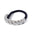 Wholesale stainless steel smooth hair rope black rubber band hair ring high