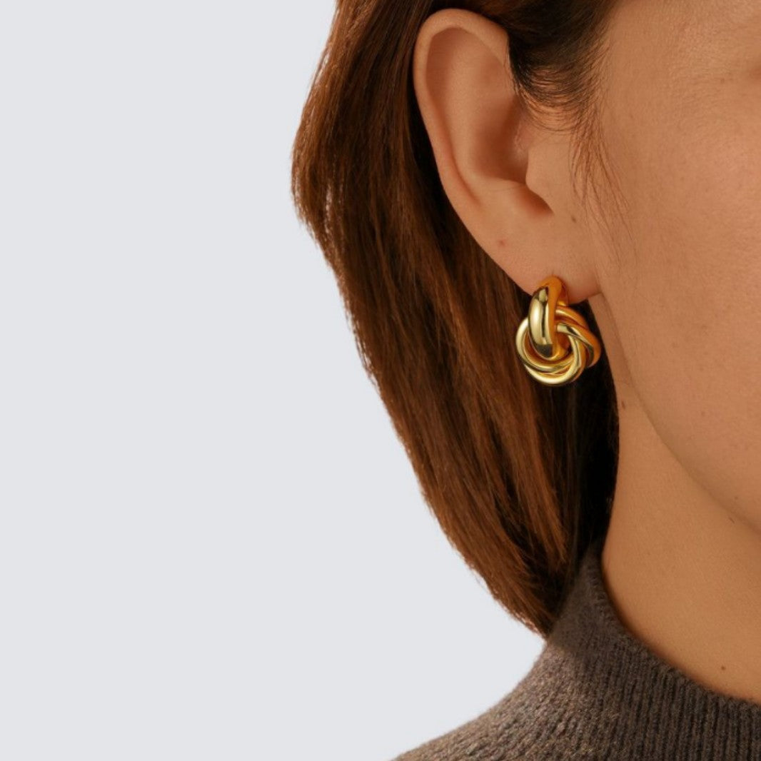 Wholesale Circle Twist Earrings