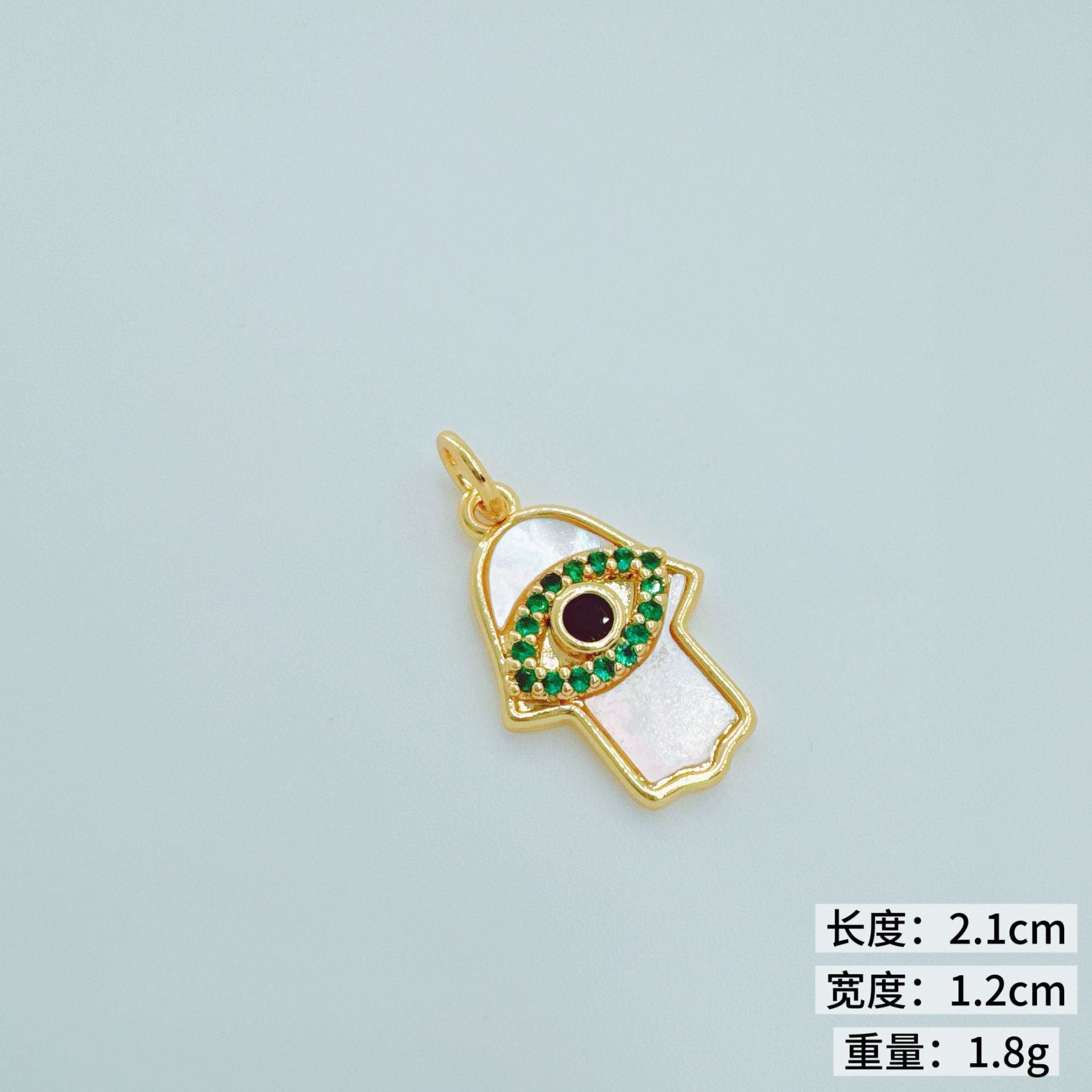 Wholesale Gold-Plated Copper Micro-Inlaid Mother-of-Pearl Pendant Necklace - Trendy Fashion Accessory for Boutique Resale