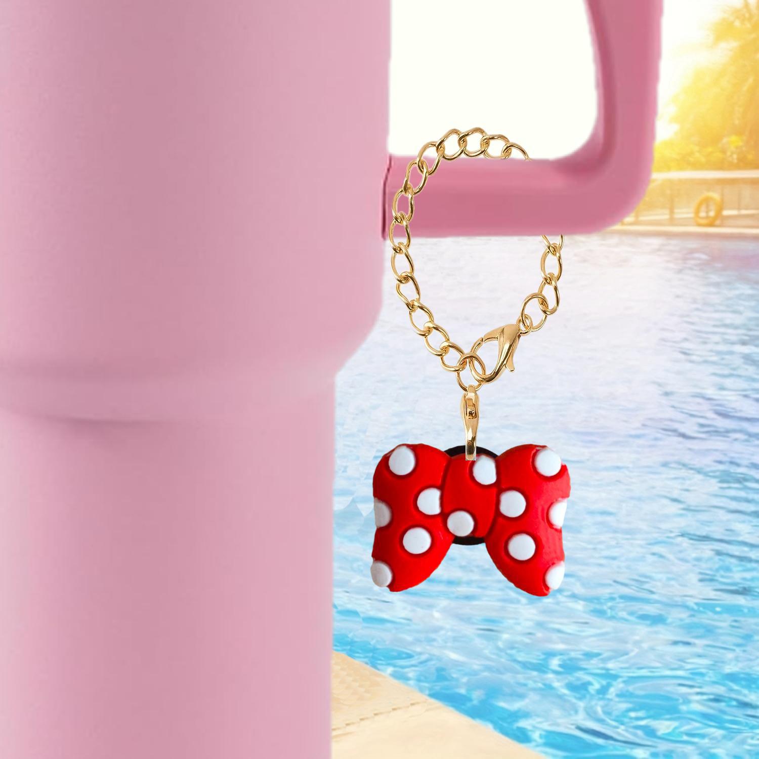 Wholesale Bow Crown Soft Rubber Hanging Chain Cup Accessories Chain ACC-CA-XieJi001