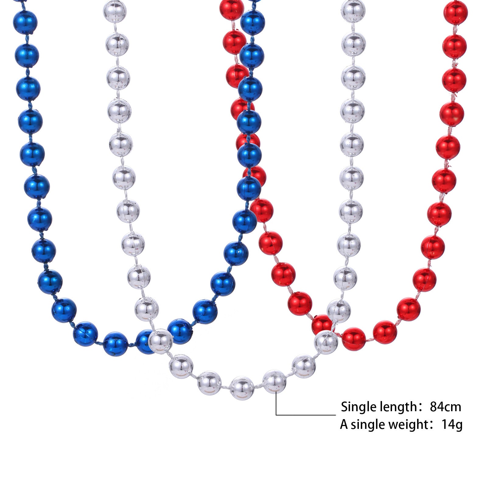 Wholesale  American Independence Day Necklace Alloy Diamond Set American Map Flag Striped Earrings Necklace Set