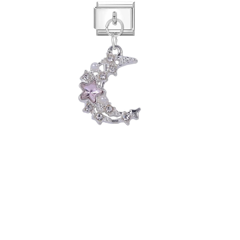 Wholesale Star Moon Crystal Charm Bracelet DIY Set - Stylish Fashion Accessory for Everyday Wear or Gift