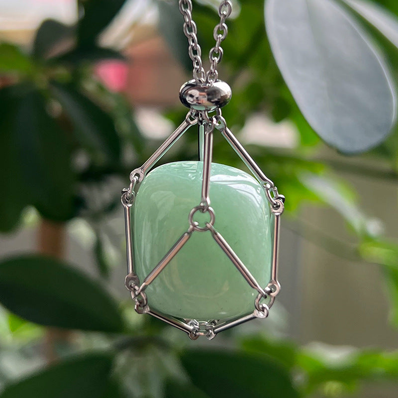 Wholesale Natural Crystal Raw Stone Necklace  Pendant