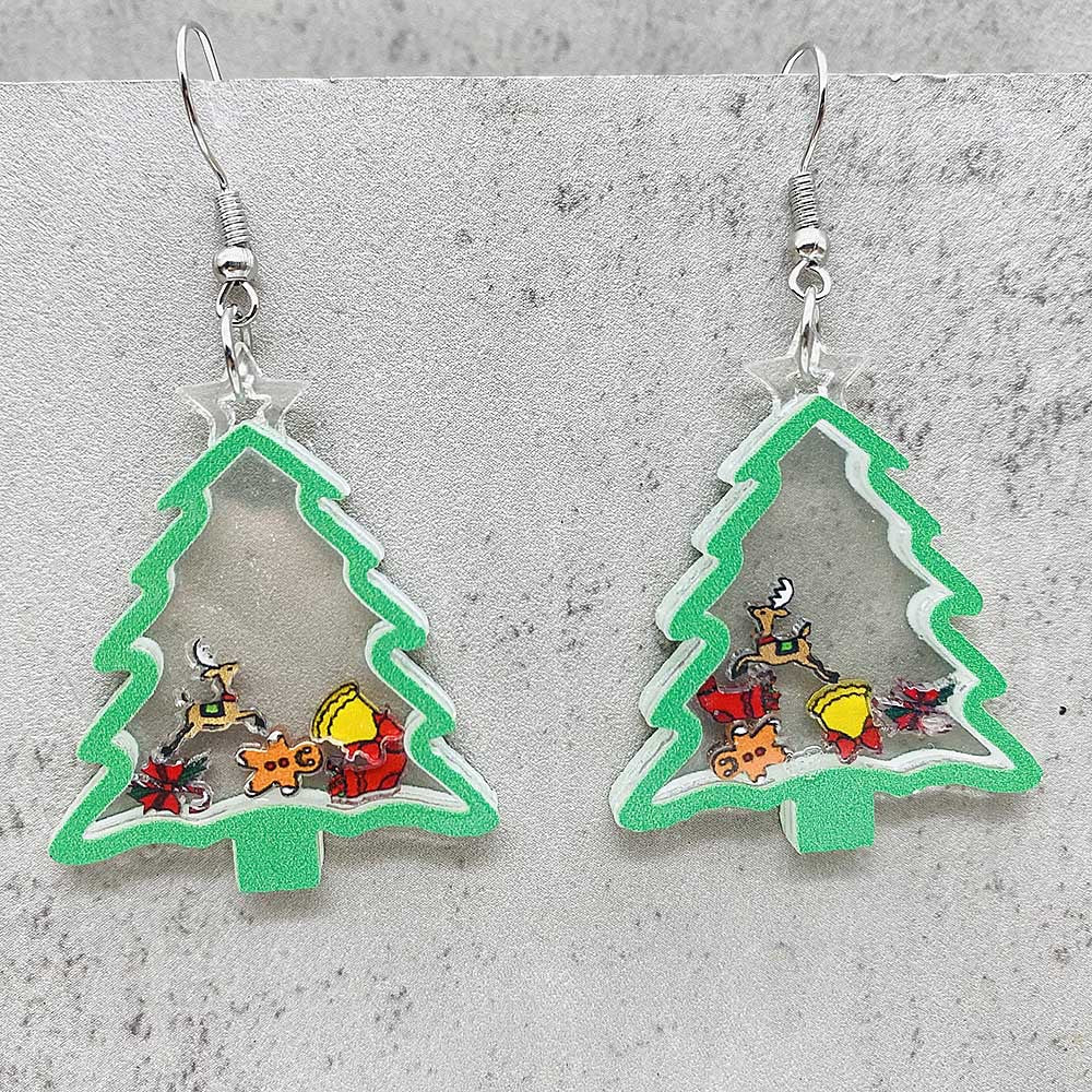 Wholesale Christmas Tree Snowman Elk Earrings ACC-ES-ChenY102