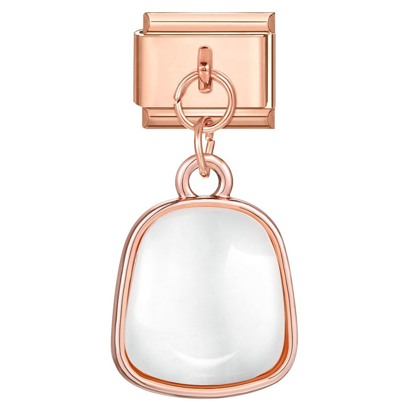 Wholesale Charms Italian modular cat' s eye stone pendant DIY bracelet accessories