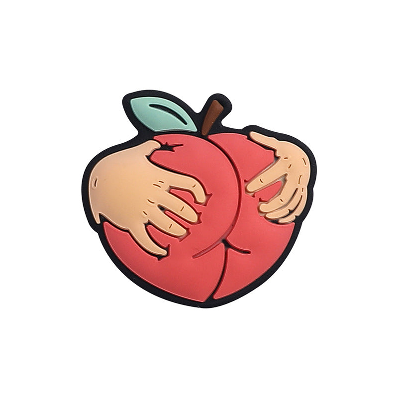 Wholesale 20pcs Cartoon Smiley Face Silicone Focal Beads DIY Bead Pen Accessories ACC-BDS-RongFa021