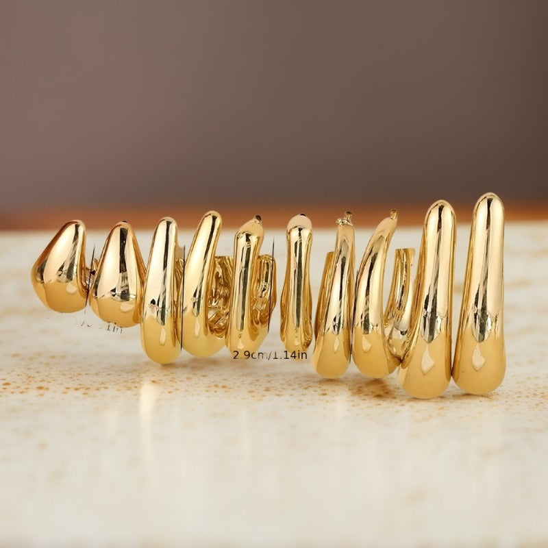 Pendientes combinados geométricos de resina al por mayor