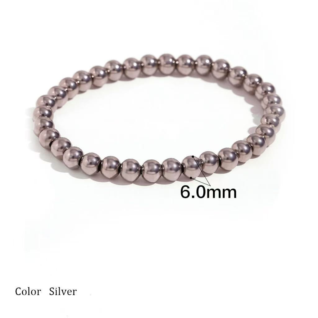 Wholesale Simple Design Gold-Plated Beaded Bracelet for Women,  Fashion Jewelry Accessory