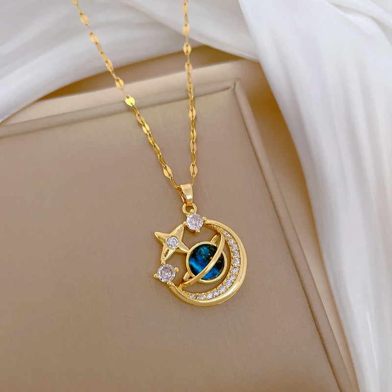 Wholesale star ball light luxury diamond necklace