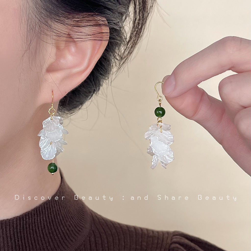 Wholesale  Elegant Long Tassel Flower Earrings