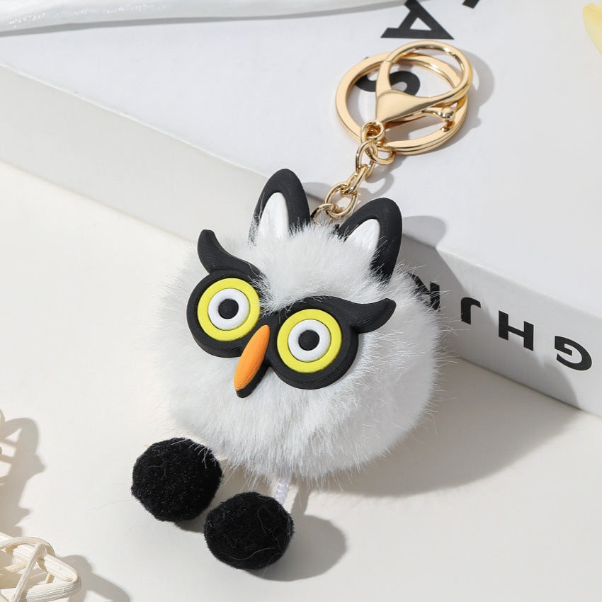 Wholesale Cute cartoon plush owl keychain