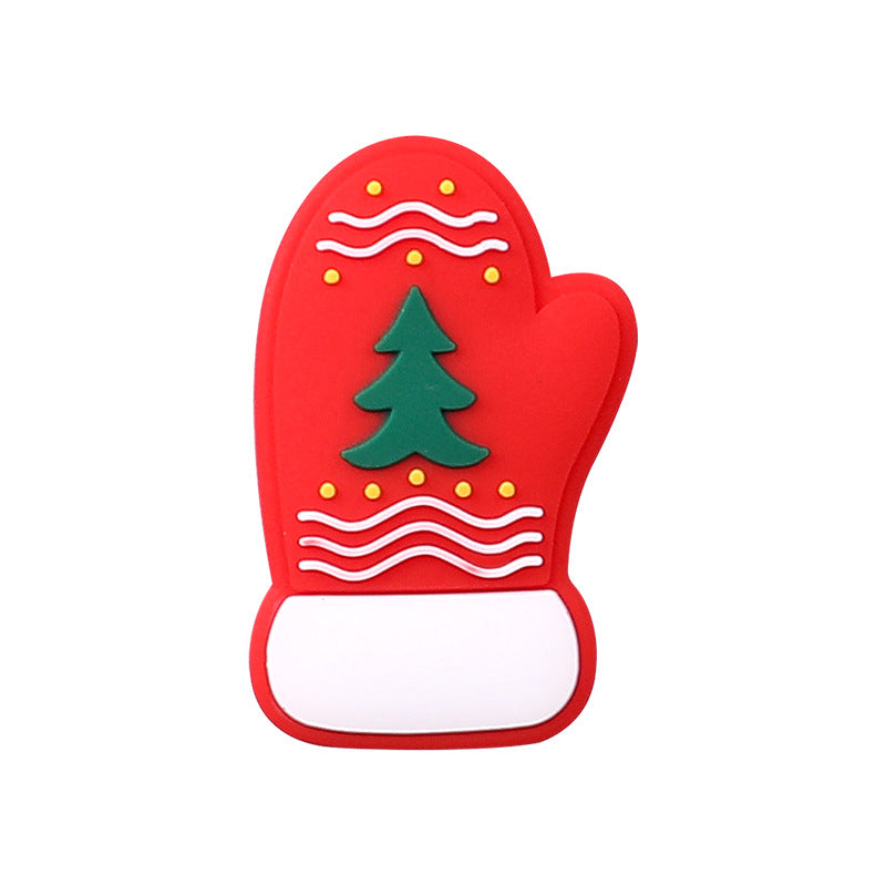 Wholesale 20pcs Christmas Santa Elk Silicone Focal Beads DIY Beaded Pen Accessories ACC-BDS-RongFa020